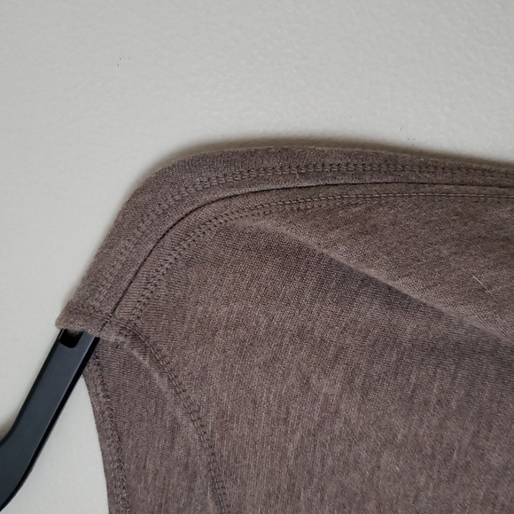 Max Studio weekend neutral color fleece lined sweatshirt dress, trendy, Sz S - Picture 8 of 9